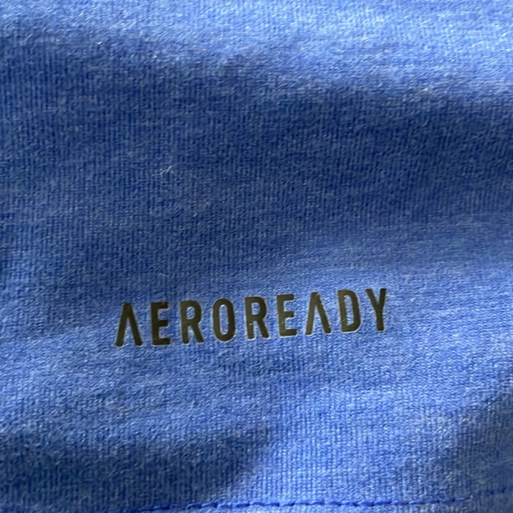 Sz M Adidas Men's Blue Performance t Shirt with adidas logo - Picture 13 of 13